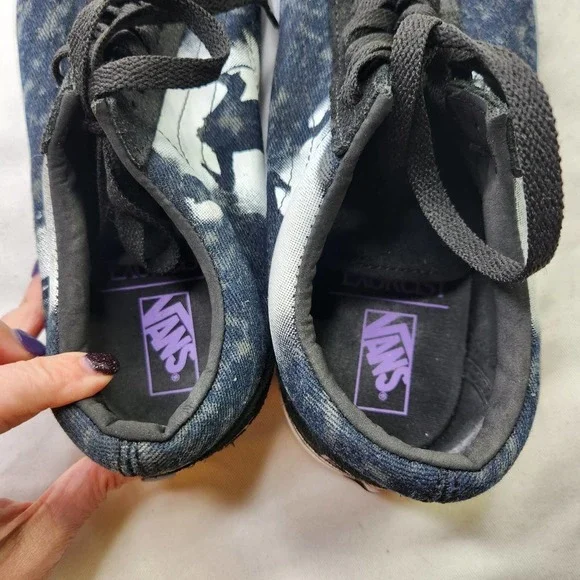 VANS The Exorcist Checkerboard Sneakers Mens Size 8.5 Womens Size 10 Black White - Picture 10 of 14